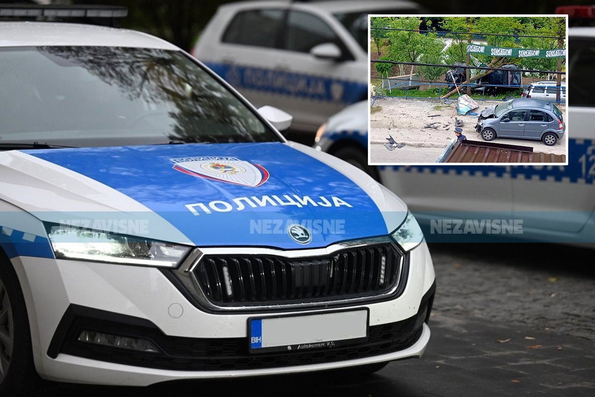 Policija o nezgodi u Šipovu: BMW-om udario u dva auta pa u kuću